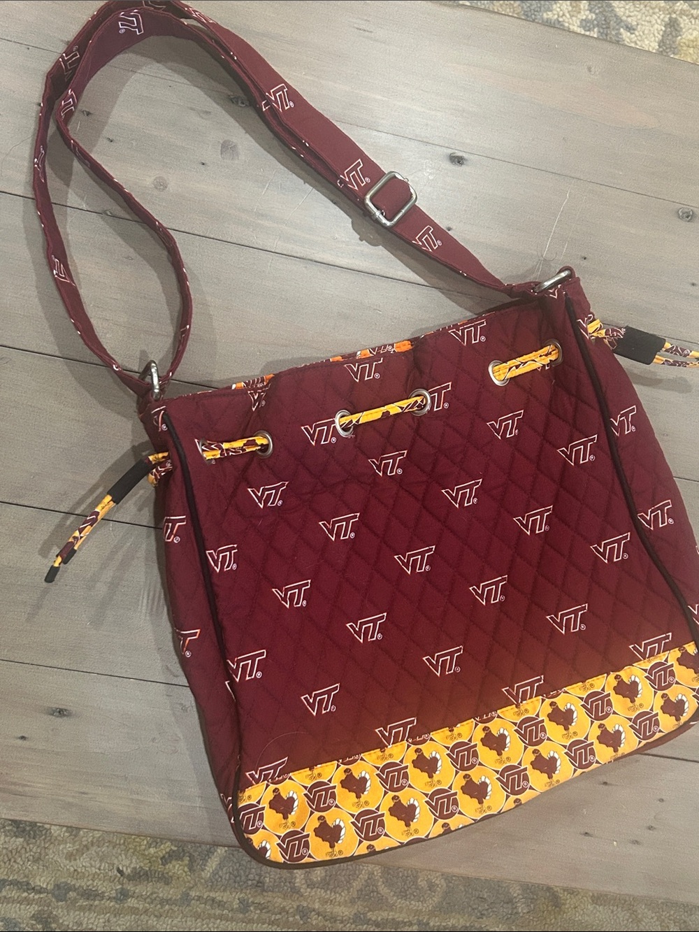 Virginia Tech Quilted Tote Bag